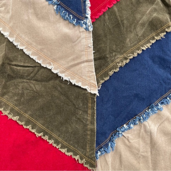 Vintage Patchwork Corduroy Skirt - Picture 4 of 4
